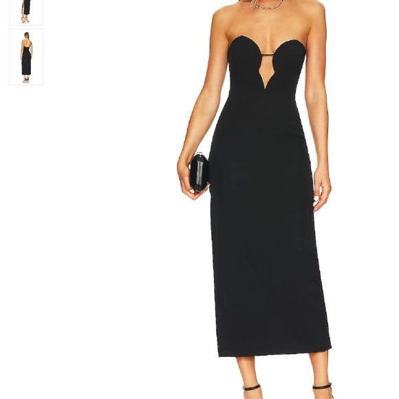 Bardot Eleni Midi Dress in Black - Picture 1 of 1